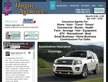 Tablet Screenshot of hagueagencies.com